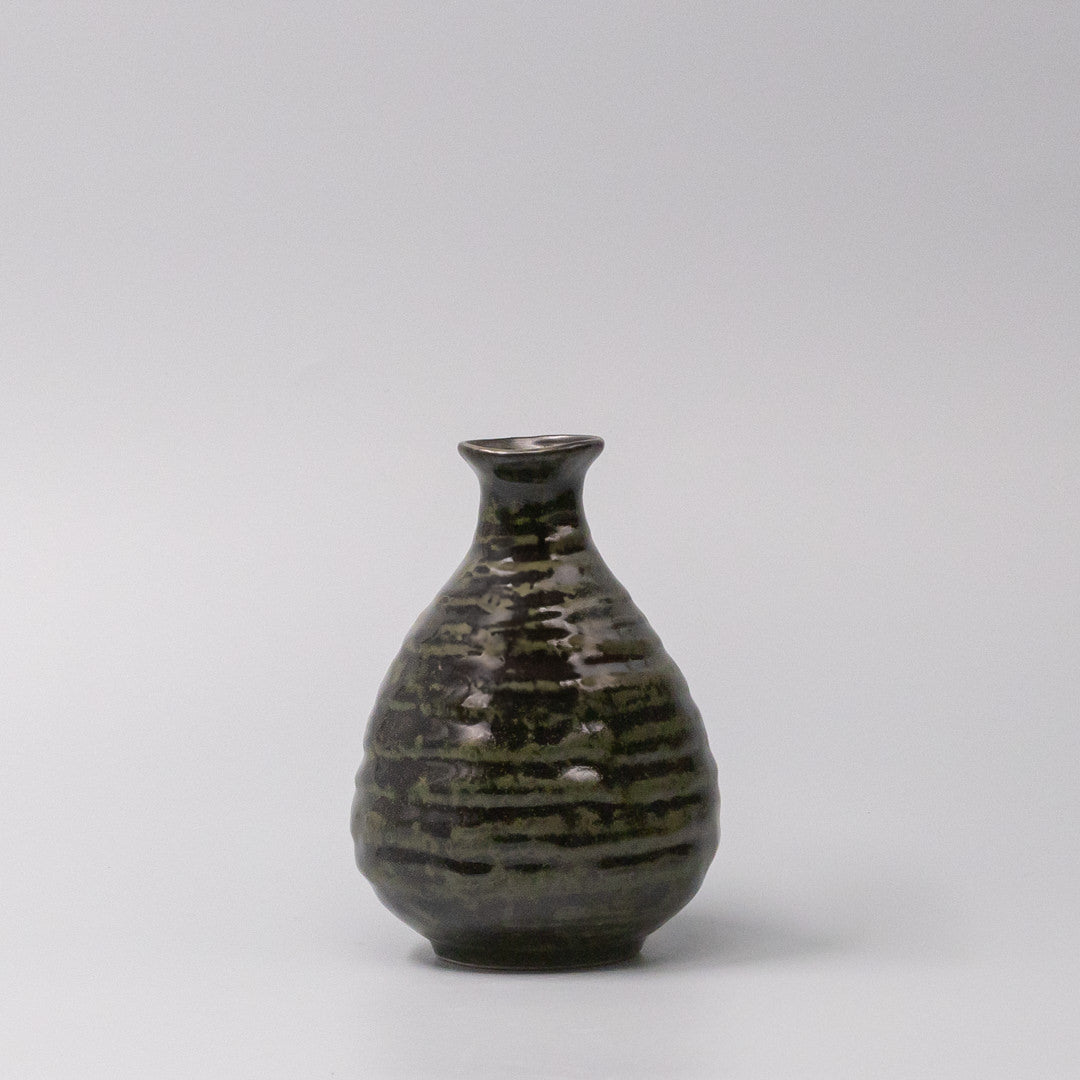 Sake Jug 350ml Moss Black Glaze V637-C1623
