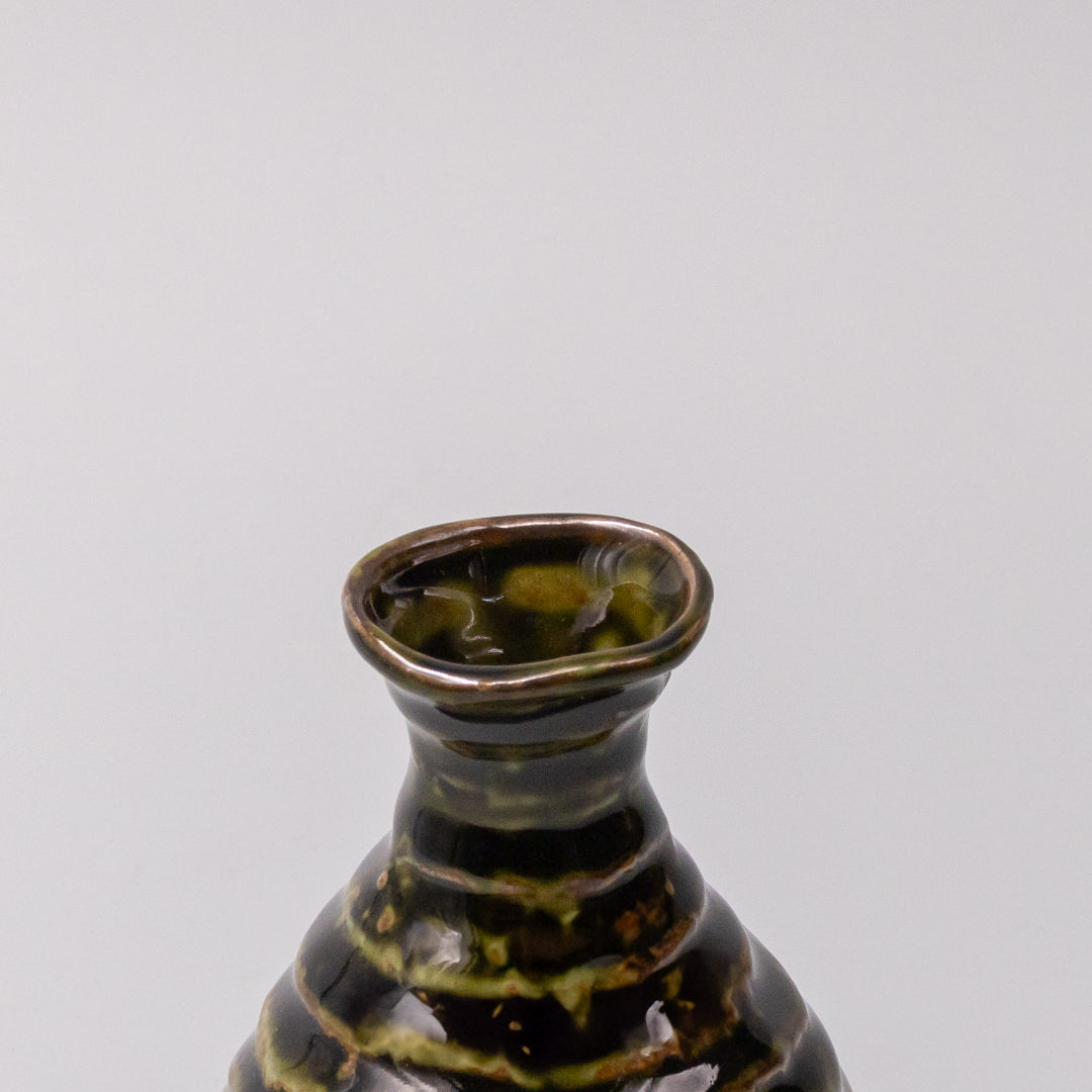 Sake Jug 180ml Sage Brown Glaze V637-C1627