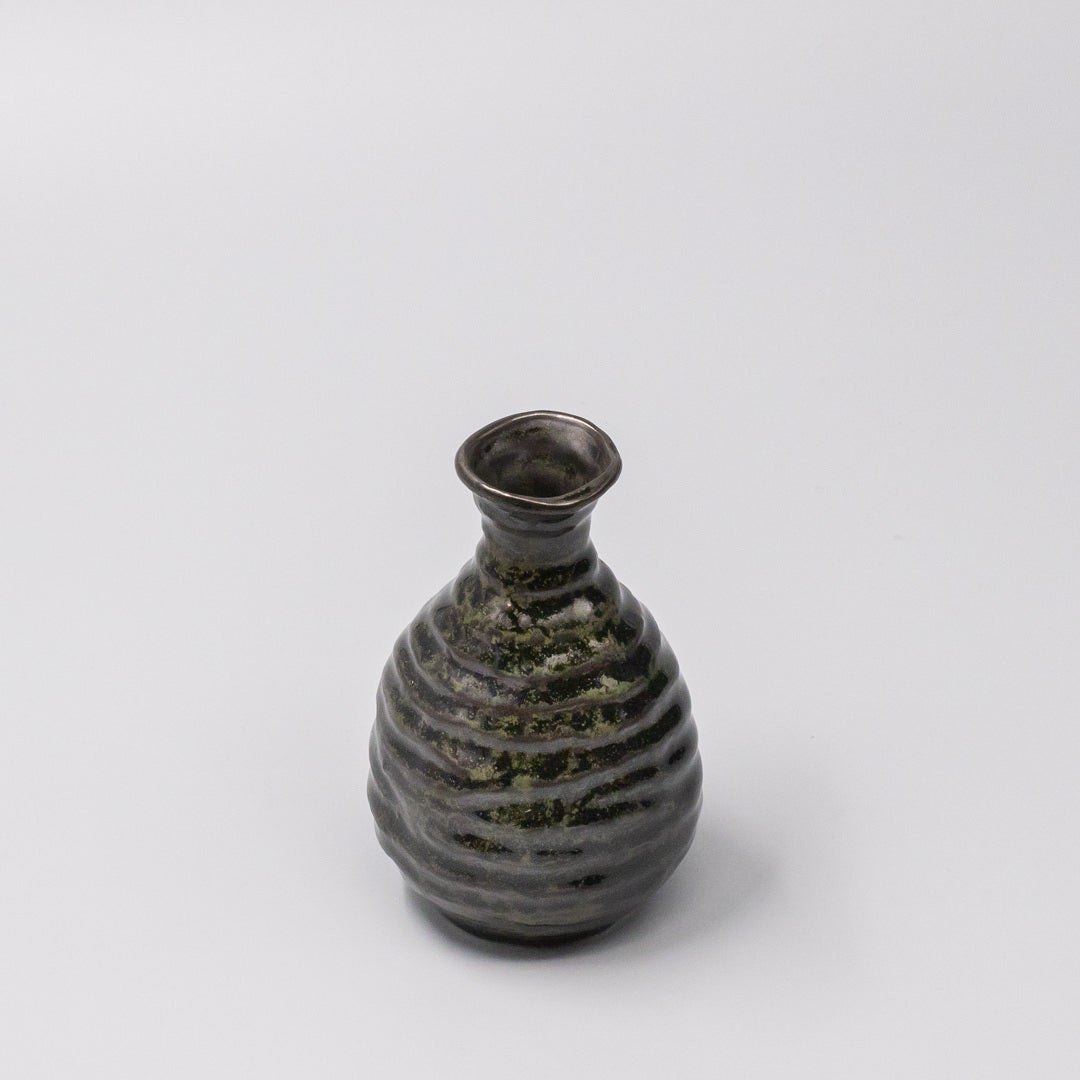 Sake Jug 180ml Moss Black Glaze V637-C1628
