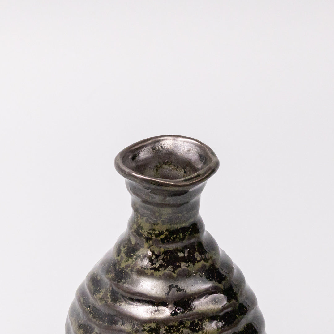 Sake Jug 180ml Moss Black Glaze V637-C1628