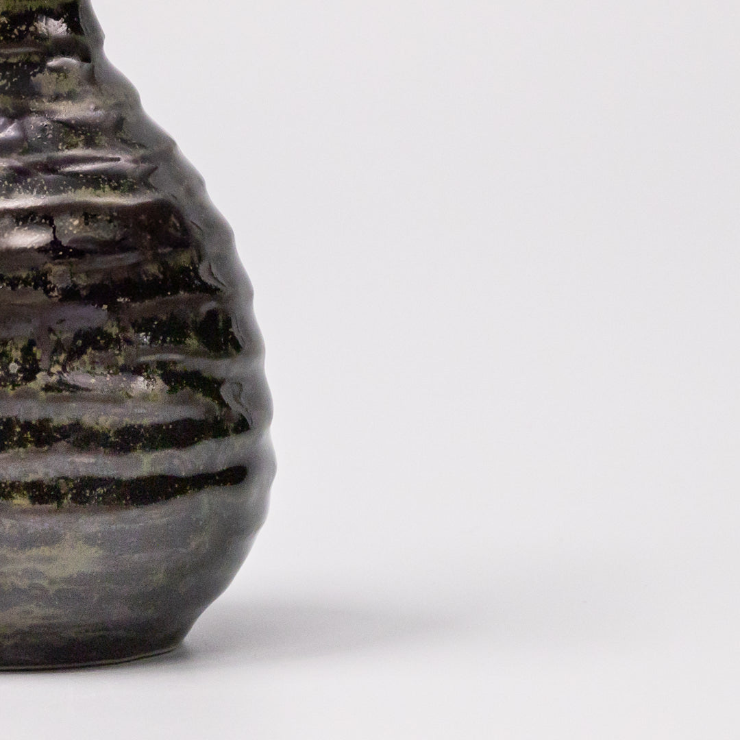 Sake Jug 180ml Moss Black Glaze V637-C1628