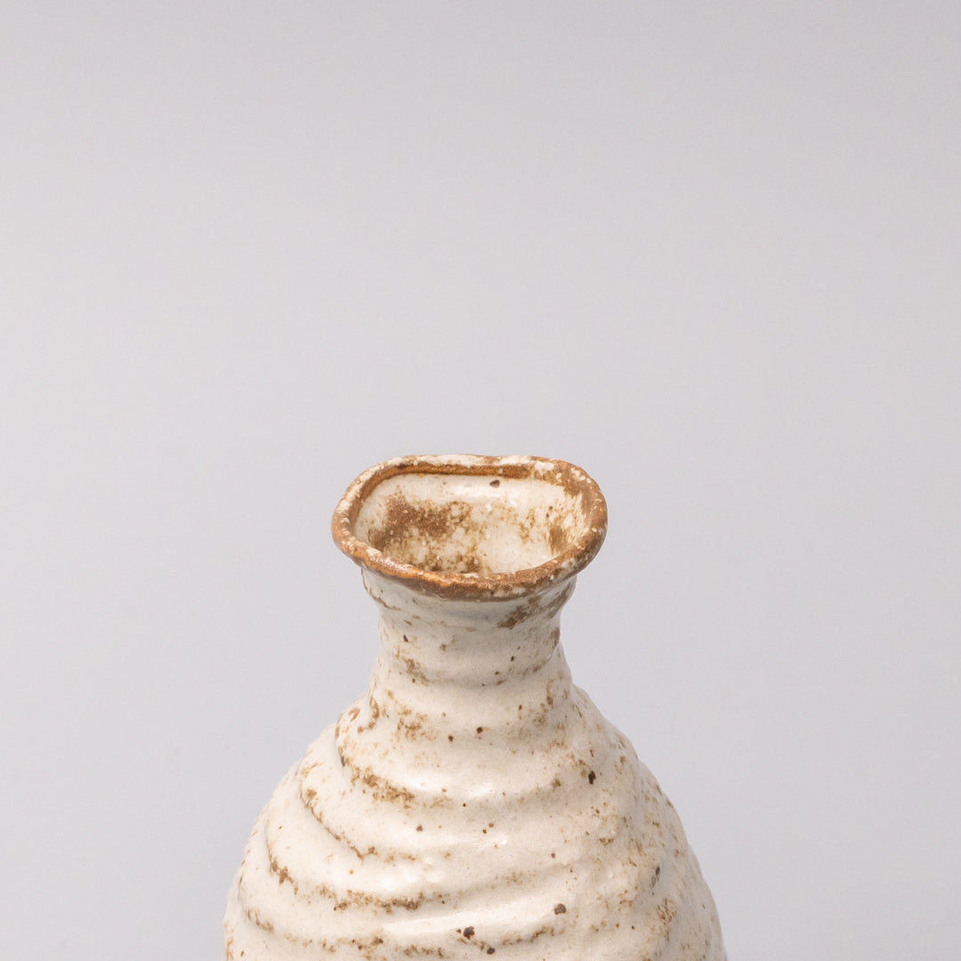 Sake Jug 180ml White Sand Glaze V637-C1629