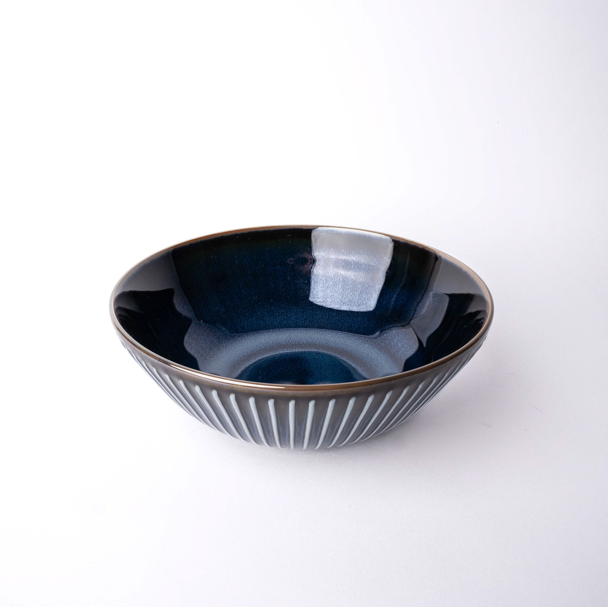 Bowl 21cm Navy Sendan Glaze V637-C1637
