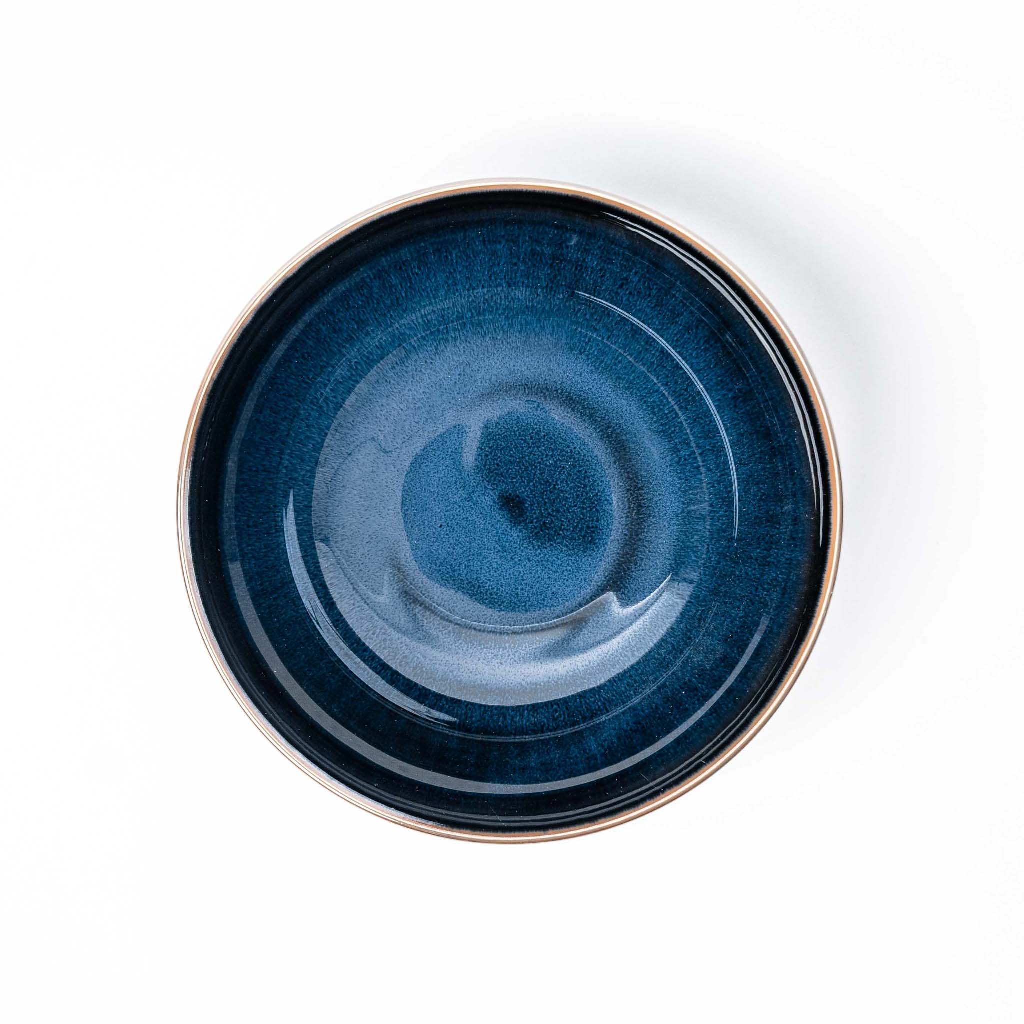 Bowl 21cm Navy Sendan Glaze V637-C1637