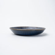Plate High Rim 22.5cm Navy Sendan Glaze V637-C1639