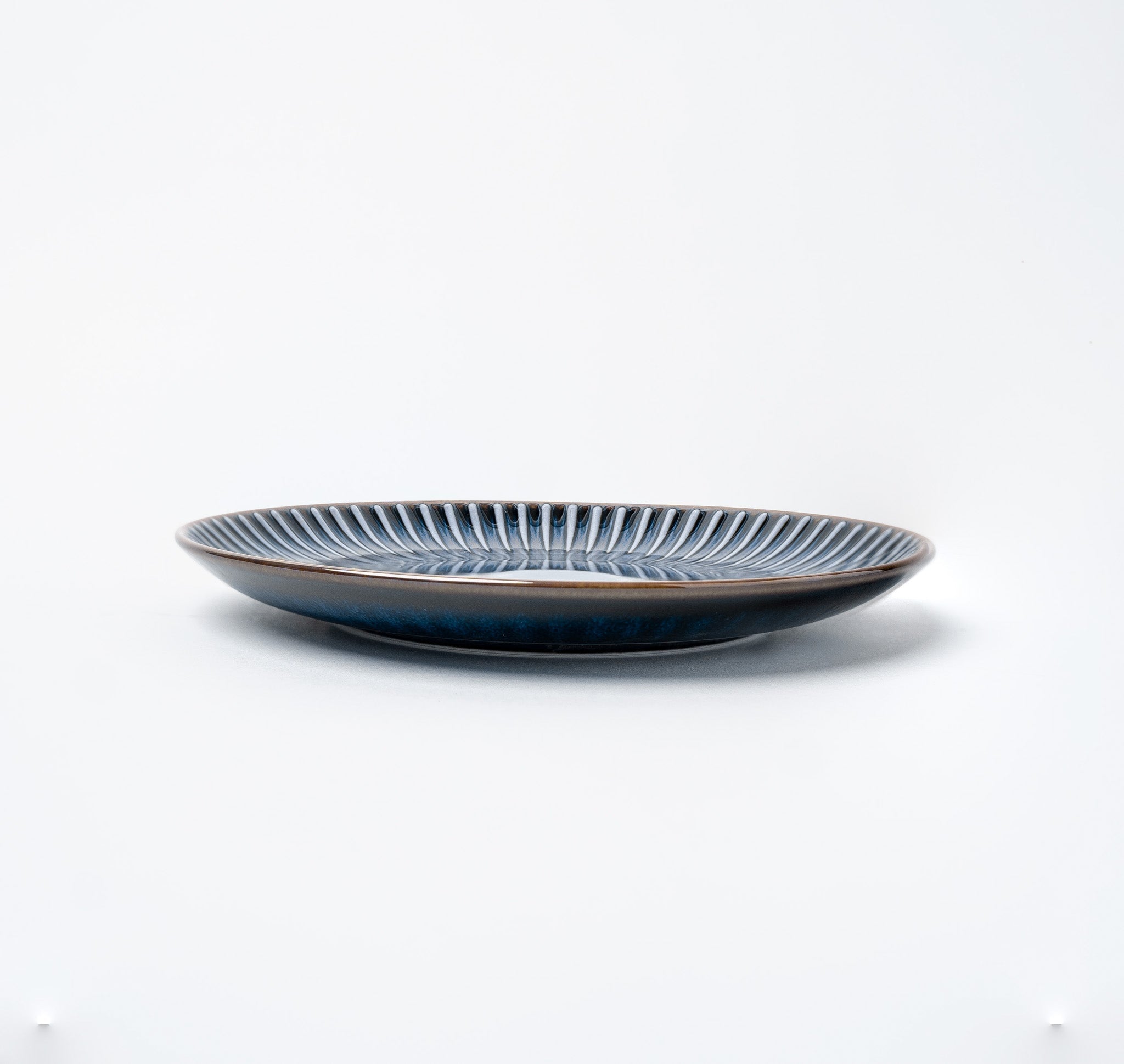 Side Plate 20.5cm Navy Sendan Glaze V637-C1640