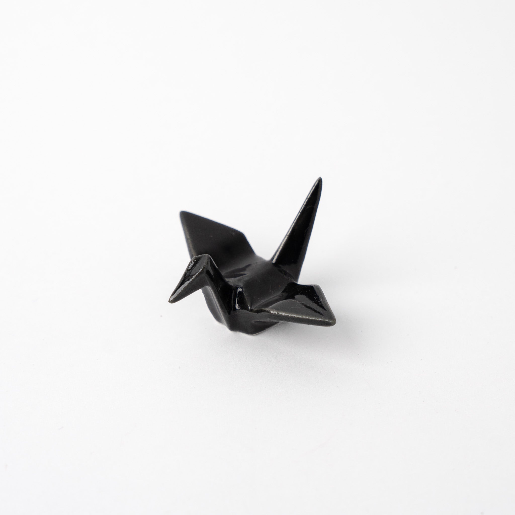 Chopstick Rest Origami Crane Black V637-C1648