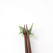 Chopstick Rest Origami Crane Green V637-C1649