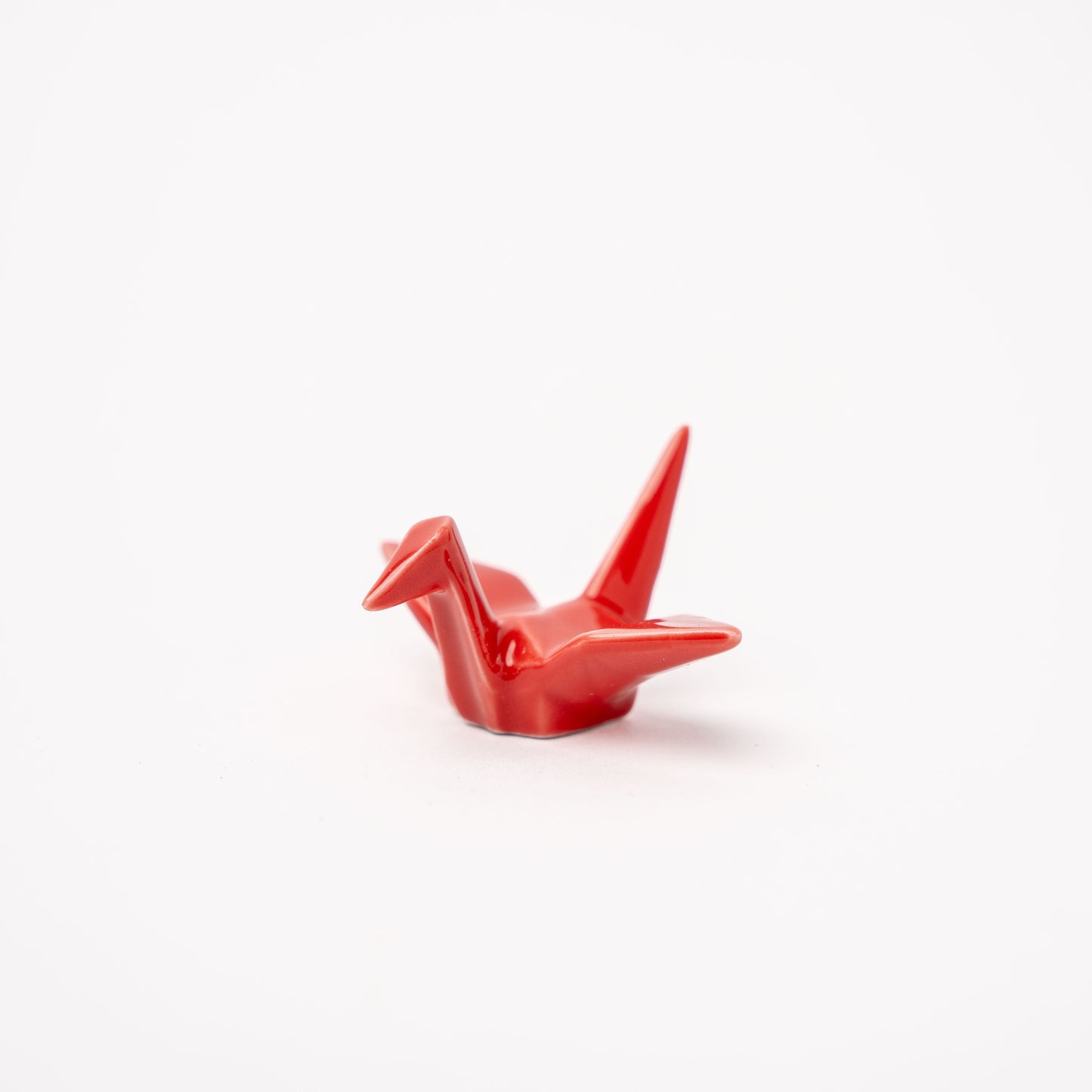 Chopstick Rest Origami Crane Red V637-C1650