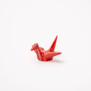 Chopstick Rest Origami Crane Red V637-C1650