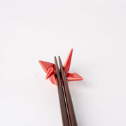 Chopstick Rest Origami Crane Red V637-C1650