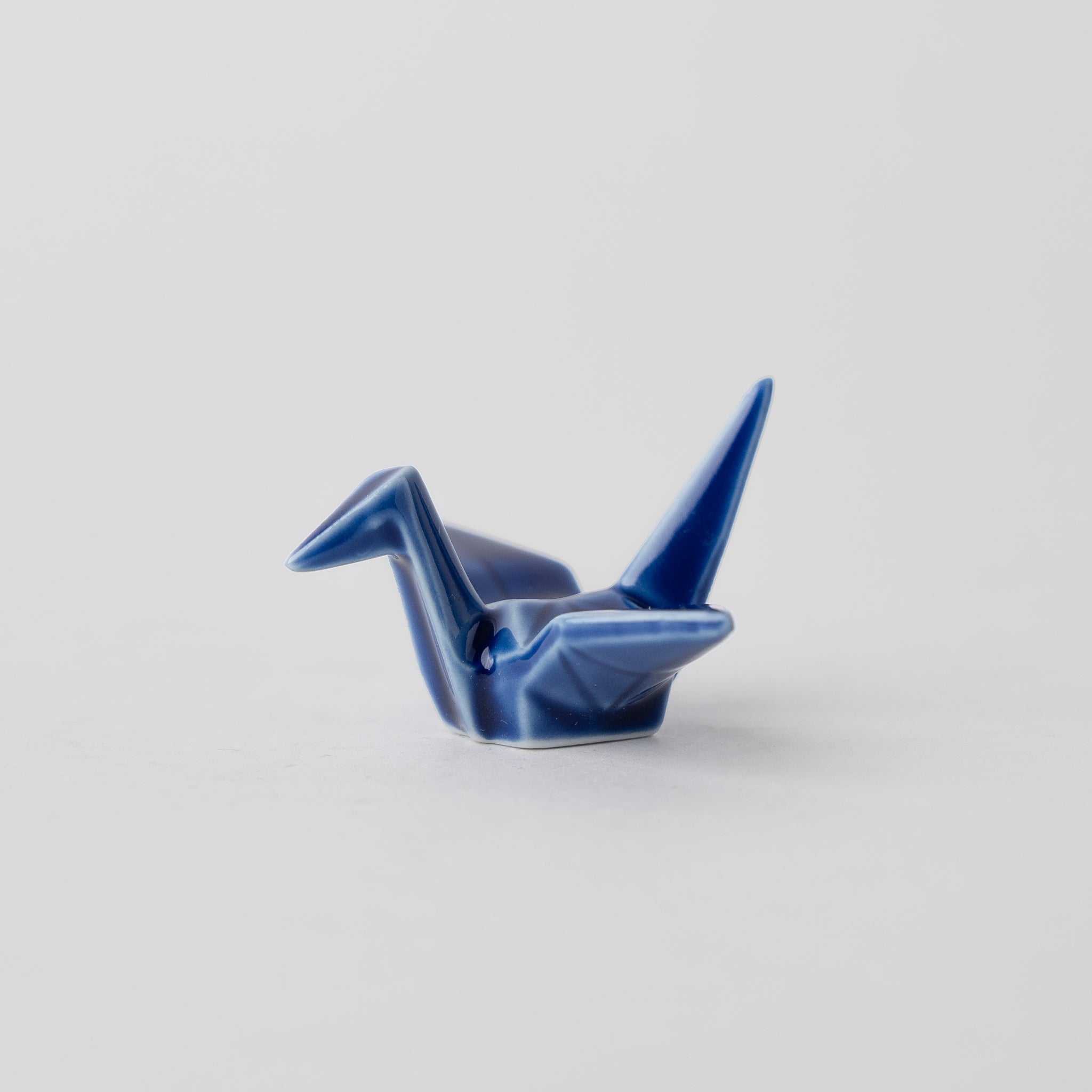 Chopstick Rest Origami Crane Indigo Blue V637-C1651