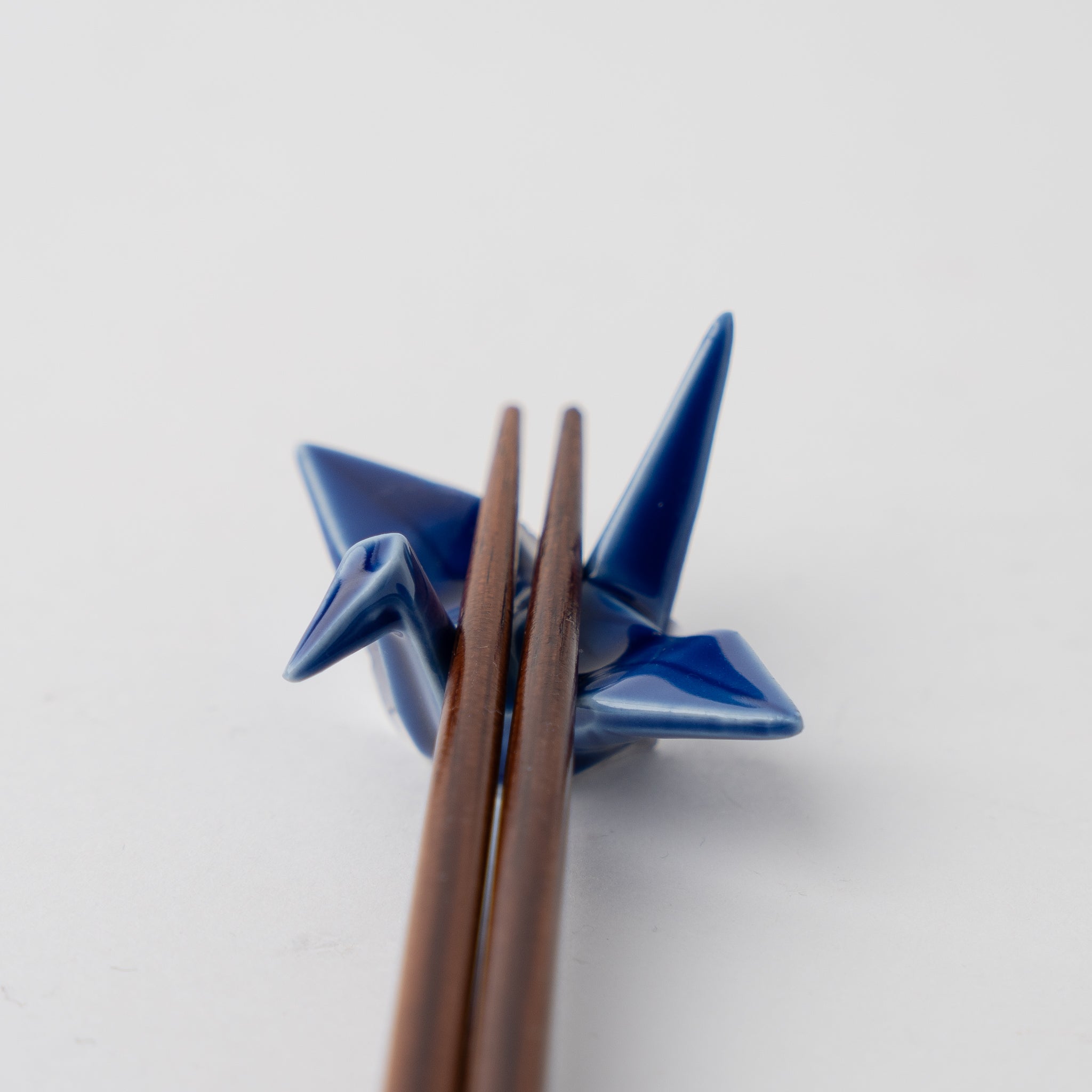 Chopstick Rest Origami Crane Indigo Blue V637-C1651