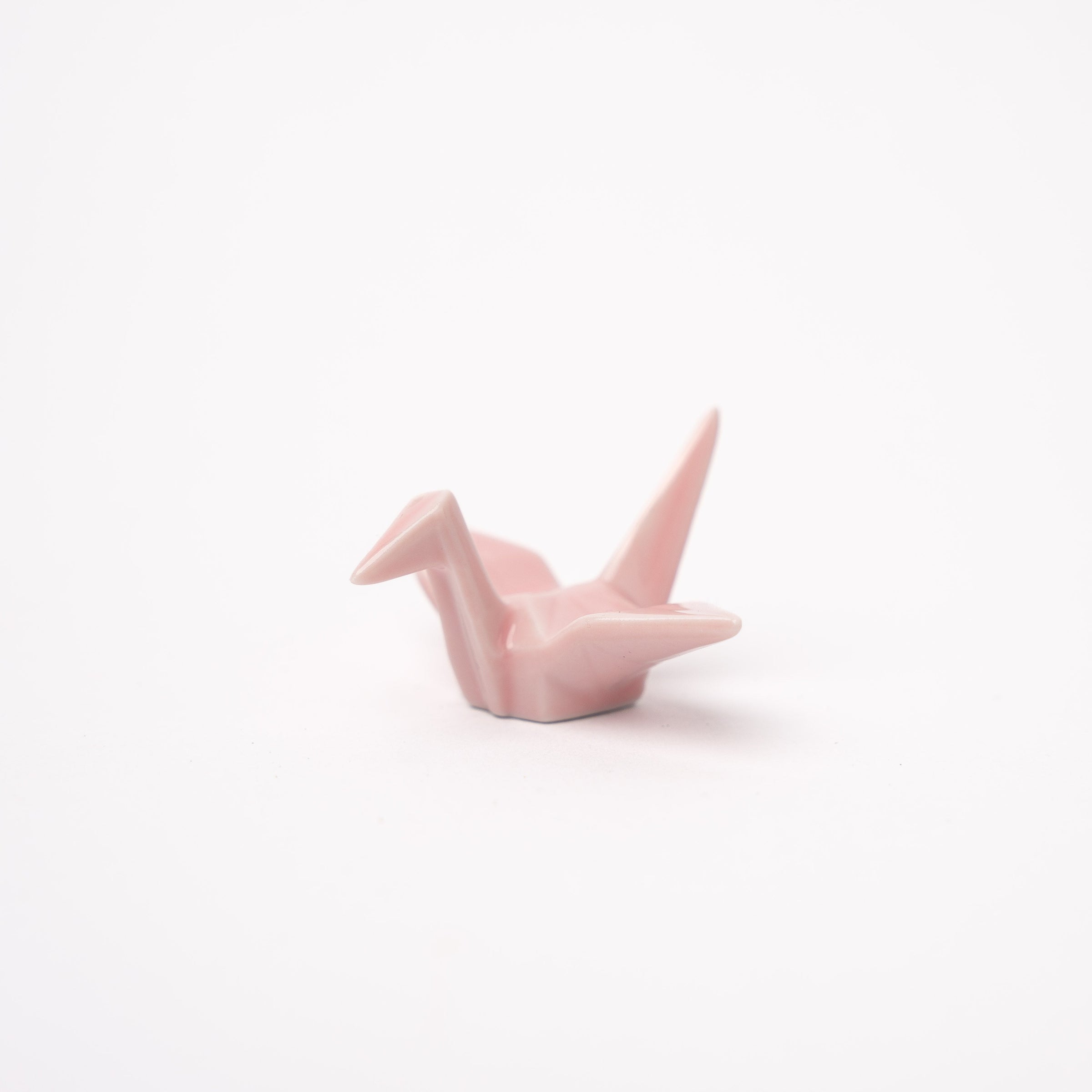 Chopstick Rest Origami Crane Pink V637-C1652