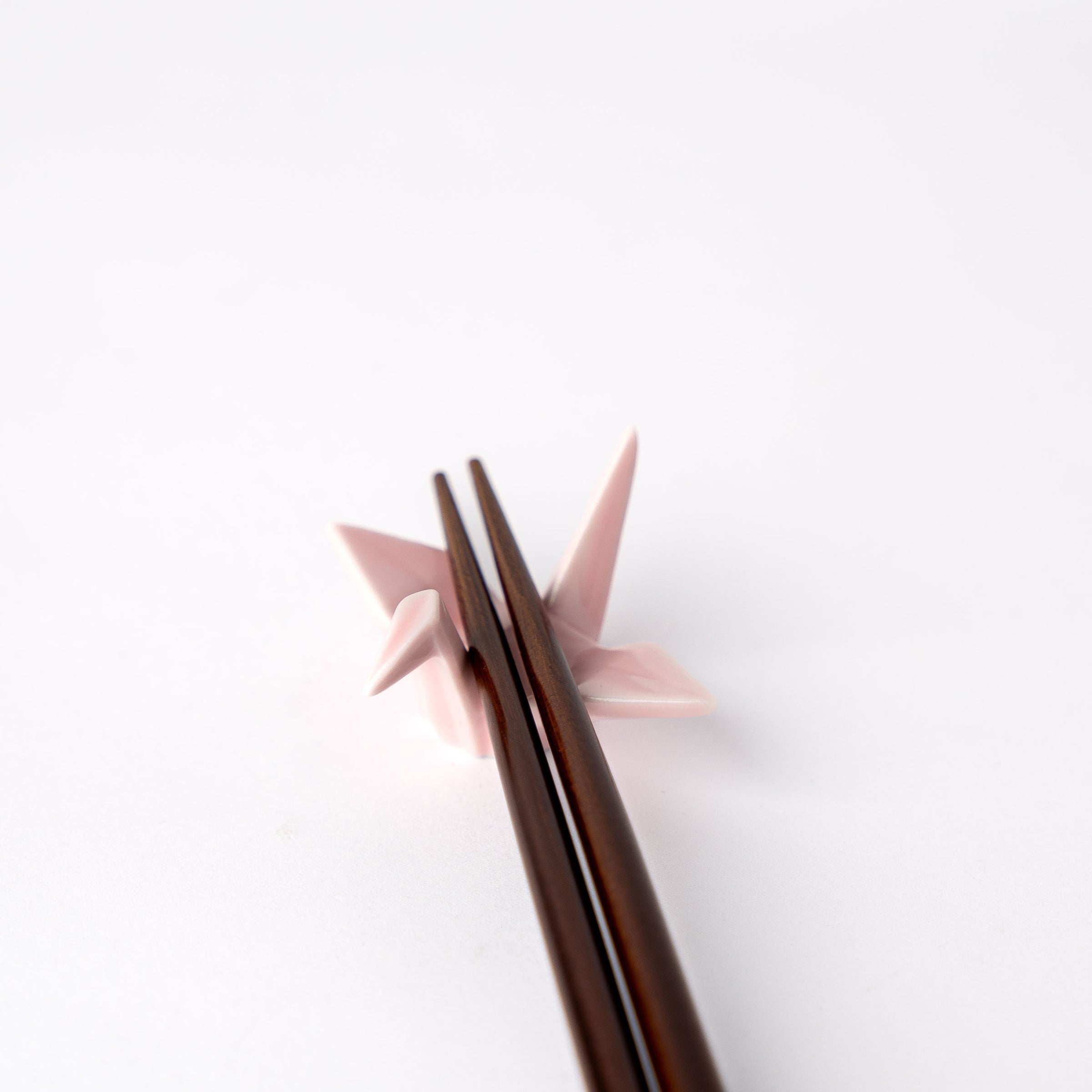 Chopstick Rest Origami Crane Pink V637-C1652