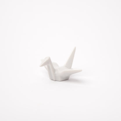 Chopstick Rest Origami Crane White V637-C1654