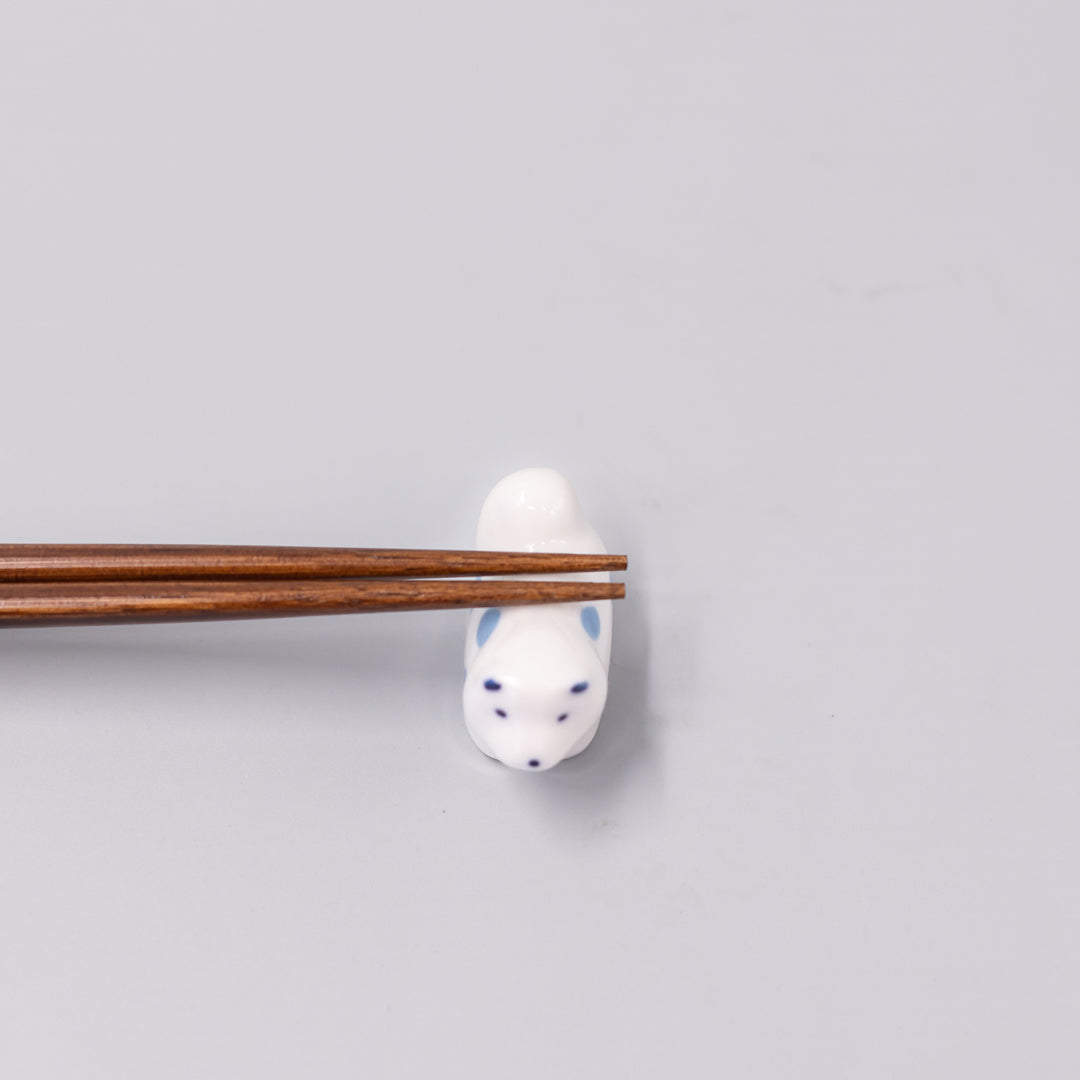 Chopstick Rest Shiba Dog White Blue V637-C1658