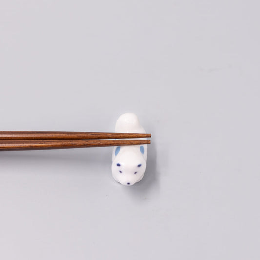Chopstick Rest Shiba Dog White Blue V637-C1658