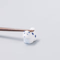 Chopstick Rest Shiba Dog White Navy V637-C1659