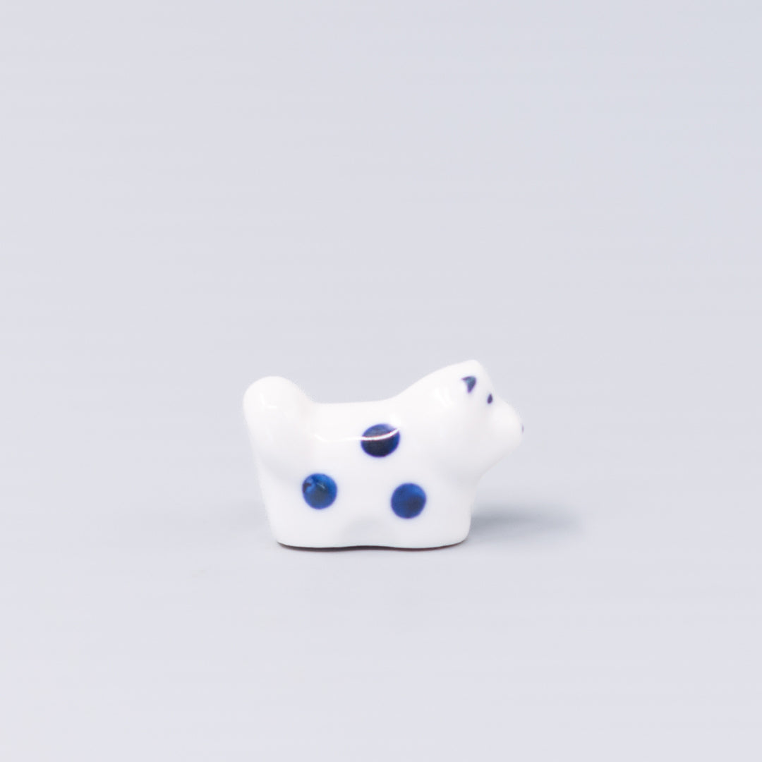 Chopstick Rest Shiba Dog White Navy V637-C1659