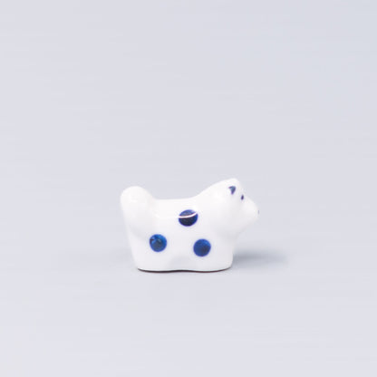 Chopstick Rest Shiba Dog White Navy V637-C1659