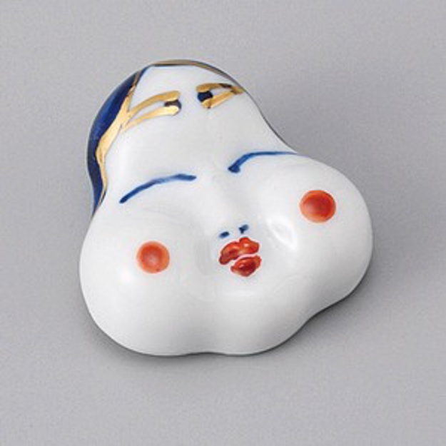 Chopstick Rest Okame Lady V637-C1660
