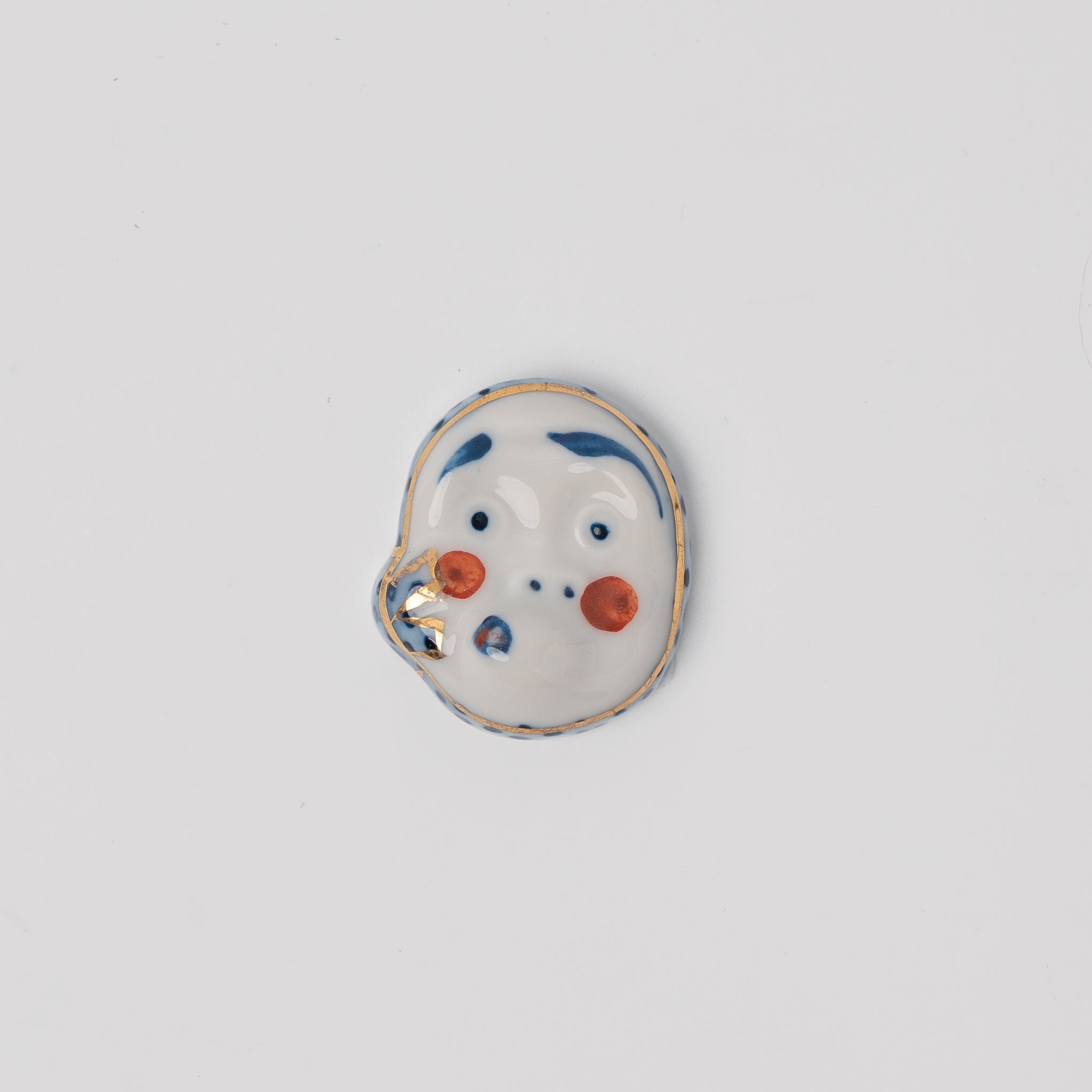 Chopstick Rest Hyottoko Whistling Man V637-C1661