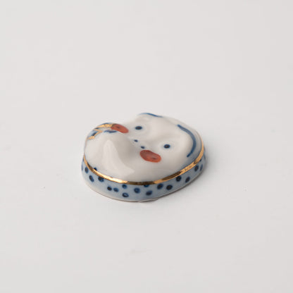 Chopstick Rest Hyottoko Whistling Man V637-C1661