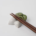 Chopstick Rest White & Green Radish V637-C1666