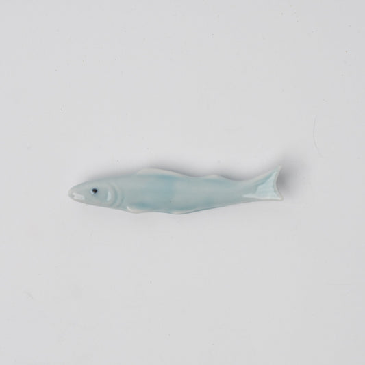 Chopstick Rest Ice Blue Mackerel V637-C1672