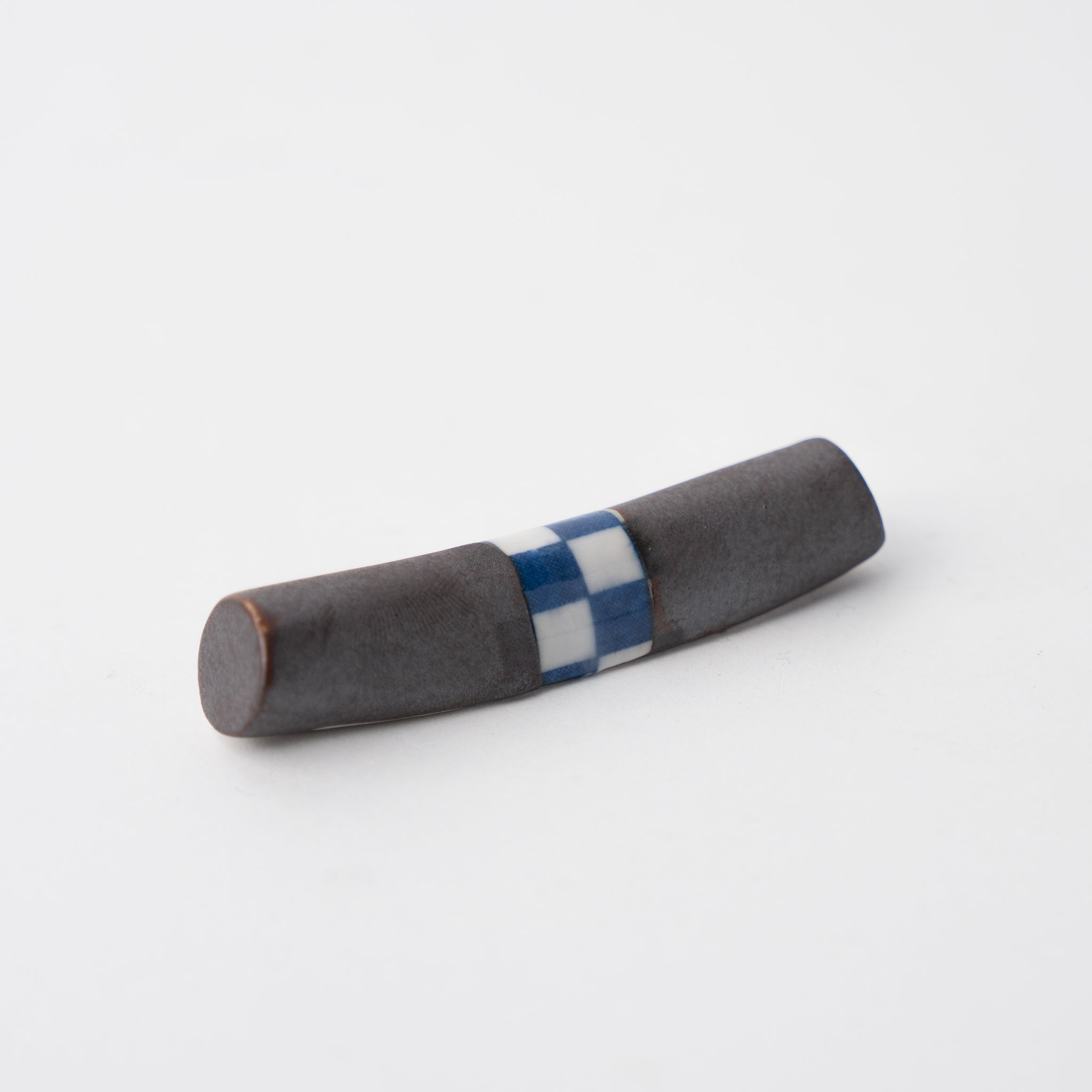 Chopstick Rest Cylinder Checker Black V637-C1678