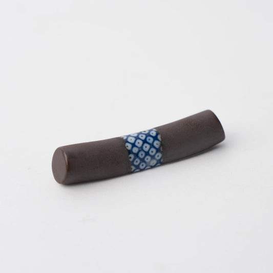 Chopstick Rest Cylinder Shibori Black V637-C1680