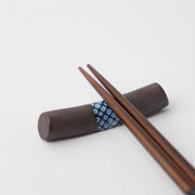 Chopstick Rest Cylinder Shibori Black V637-C1680