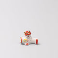 Chopstick Rest Red and White Fish Riding V637-C1703