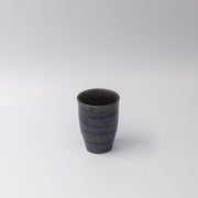Sushi Mug 300ml Bright Blue Spiral On Black Design V637-C1740