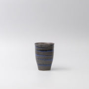 Sushi Mug 300ml Bright Blue Spiral On Black Design V637-C1740