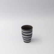 Sushi Mug 300ml Light Blue Spiral On Black Design V637-C1741