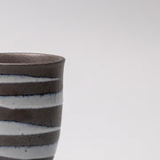Sushi Mug 300ml Light Blue Spiral On Black Design V637-C1741
