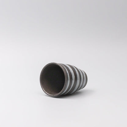 Sushi Mug 300ml Light Blue Spiral On Black Design V637-C1741