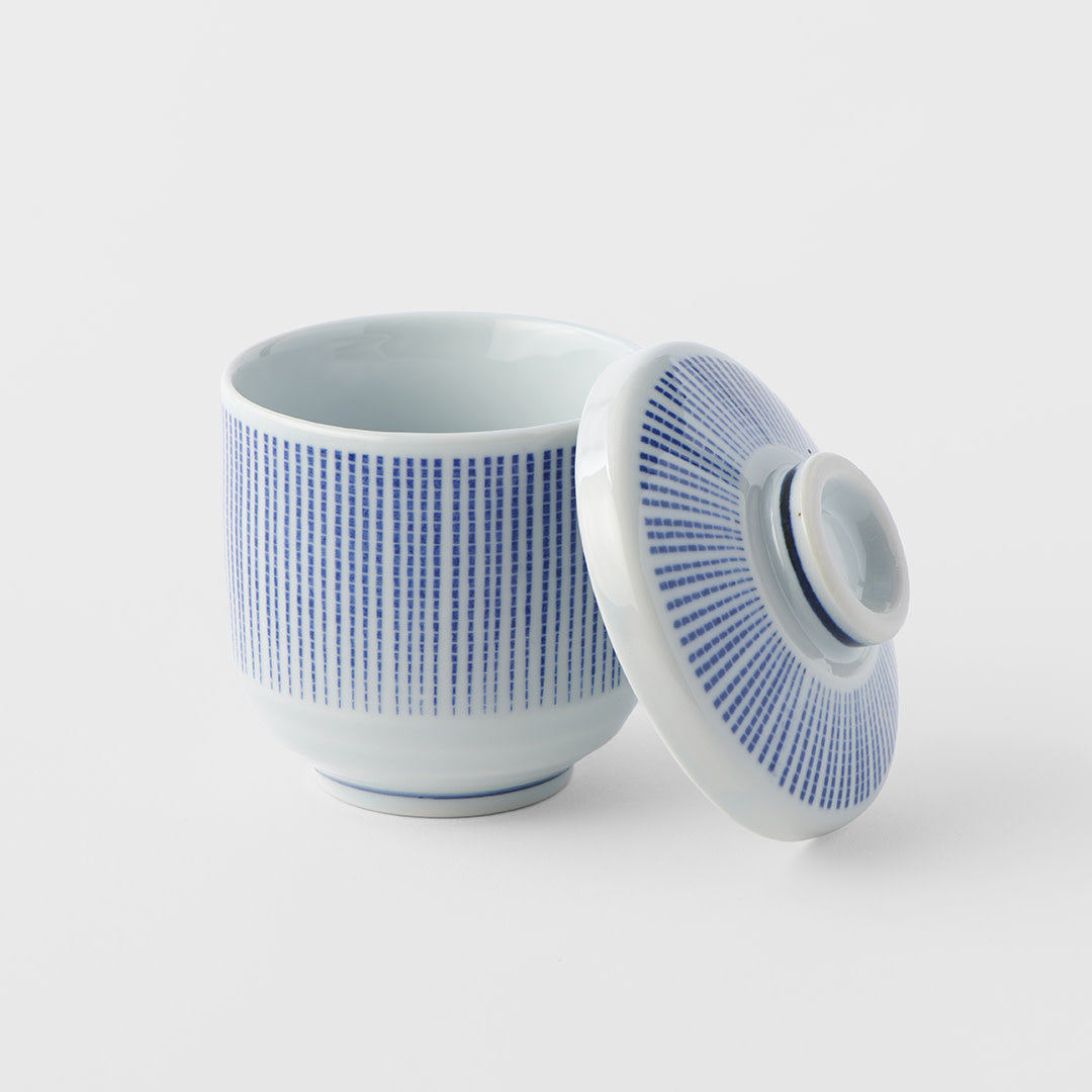Cup Chawanmushi 150ml Blue Stripe Design V637-C1813