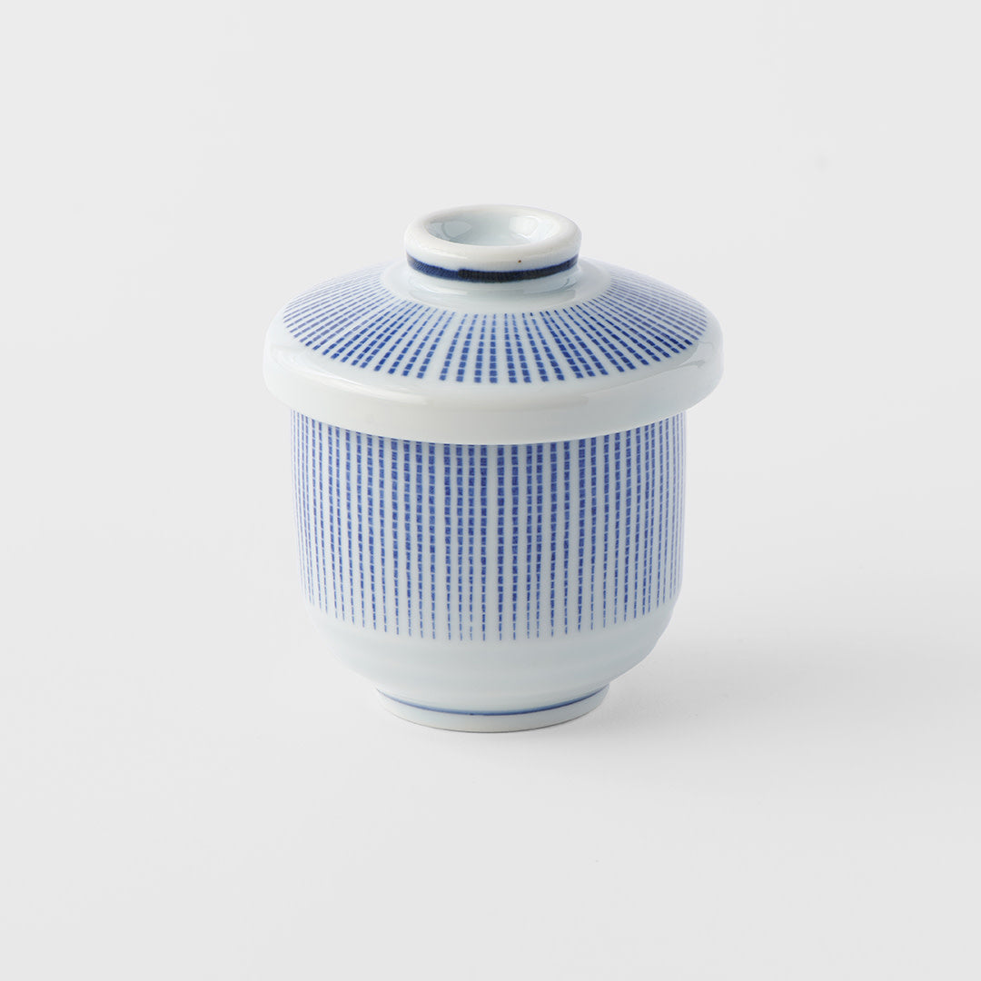 Cup Chawanmushi 150ml Blue Stripe Design V637-C1813