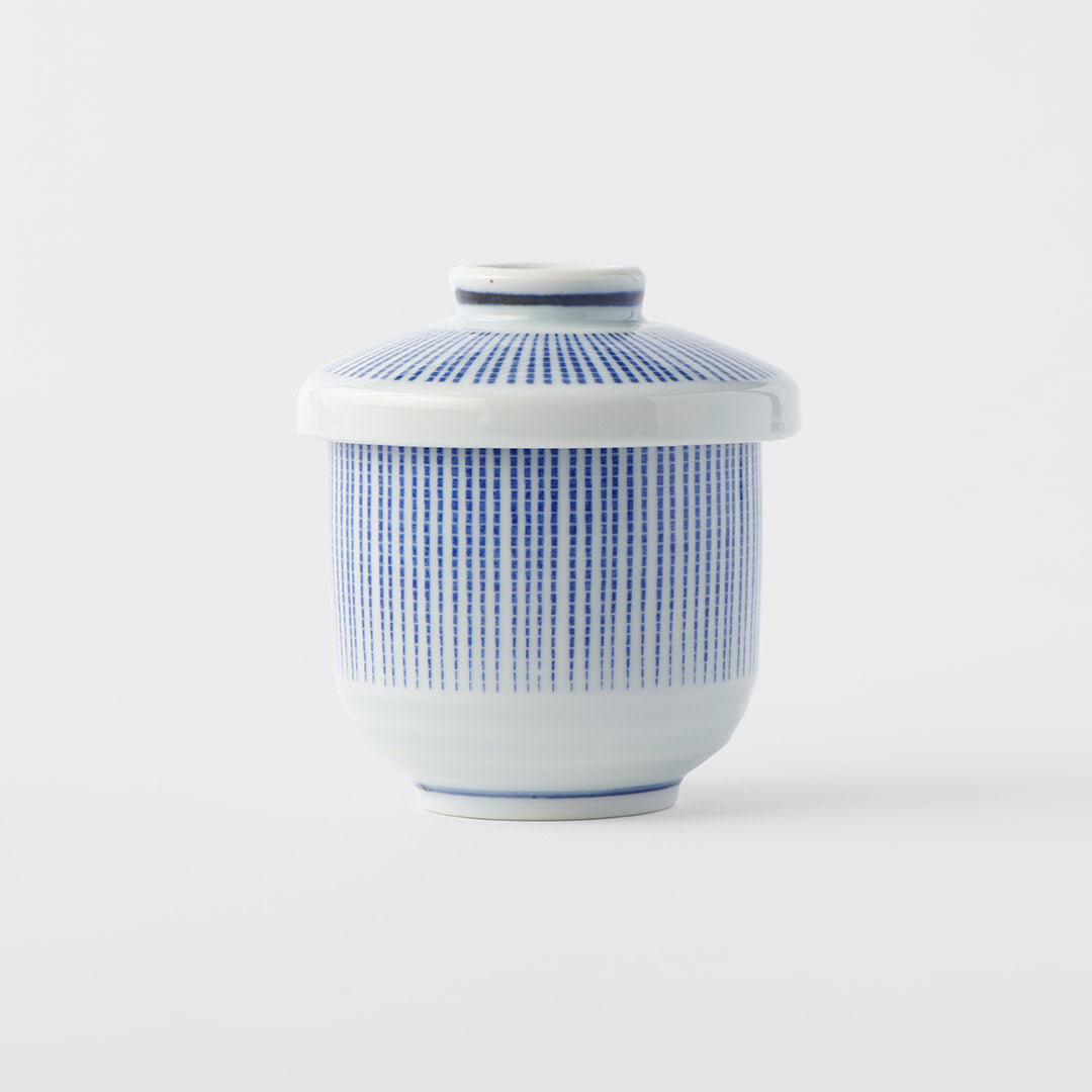 Cup Chawanmushi 150ml Blue Stripe Design V637-C1813