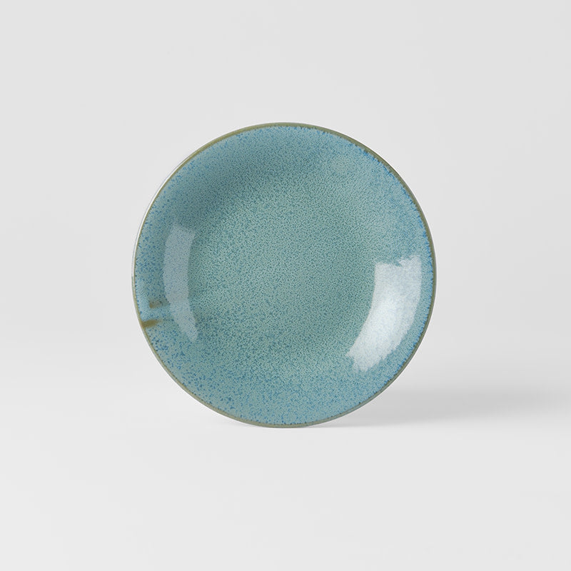 Tapas Plate 17cm Peacock Glaze V637-C1819