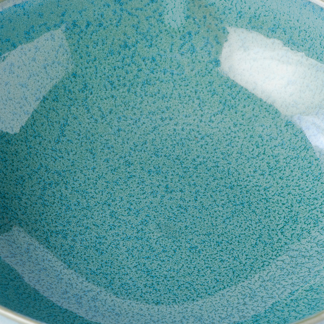 Bowl Oval 16cm Peacock Glaze V637-C1826