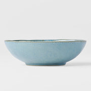 Bowl Oval 16cm Peacock Glaze V637-C1826