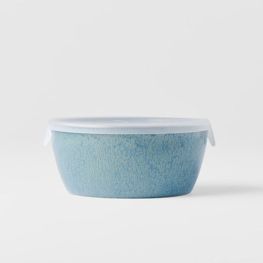 Bowl with Lid 13cm Peacock Glaze V637-C1831