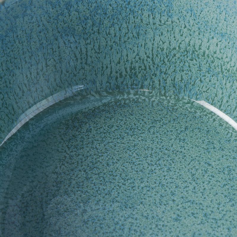Bowl with Lid 13cm Peacock Glaze V637-C1831