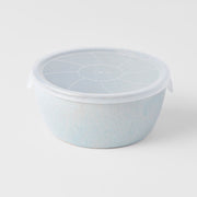 Bowl with Lid 13cm Steel Grey Glaze V637-C1832