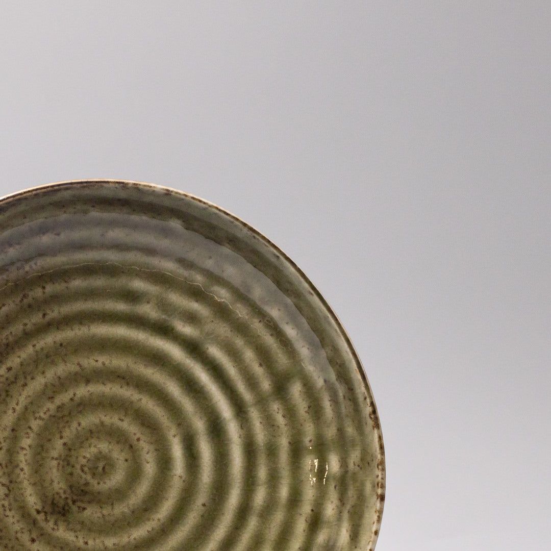 Organic Dinner Plate 23cm Sage Green Glaze V637-C1842