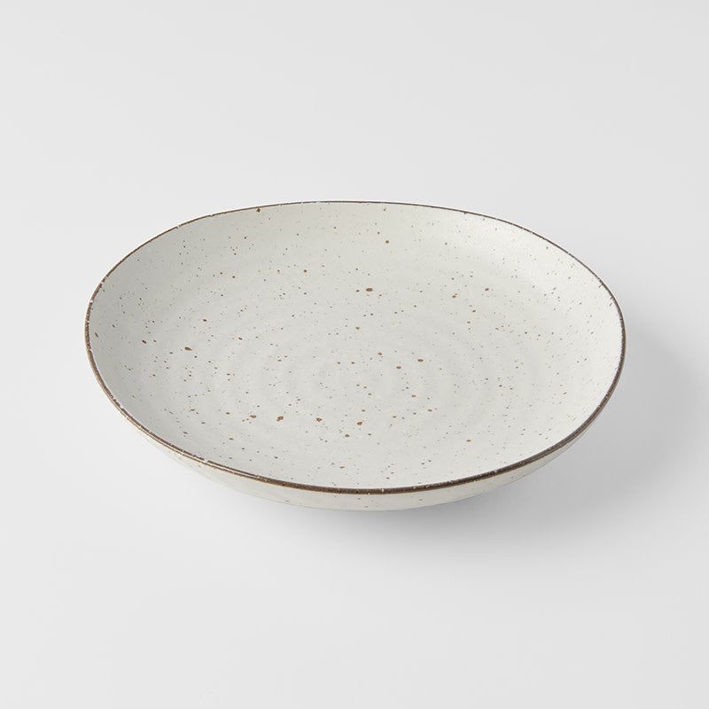 Dinner Plate Organic Shape 23cm Fleck Glaze V637-C1850